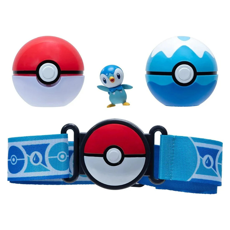 Pokemon Clip 'N' Go Pokemon Ball With Belt - Piplup - لعبة